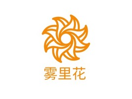 雾里花logo标志PPT模板