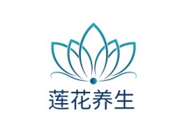 莲花养生养生logo标志PPT模板