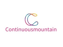 Continuousmountainlogo标志PPT模板