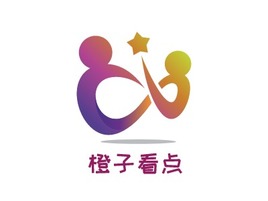 橙子看点logo标志PPT模板