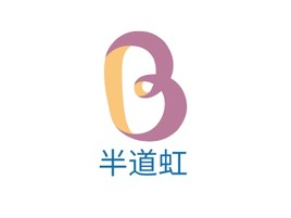 半道虹logo标志PPT模板