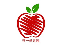 来一份果园店铺标志PPT模板