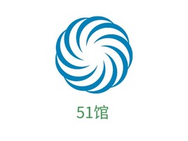 51馆养生logo标志PPT模板