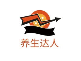 养生达人logo标志PPT模板