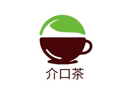 介口茶店铺logo头像PPT模板