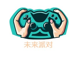 未来派对logo标志PPT模板