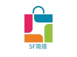 SF简搭店铺标志PPT模板