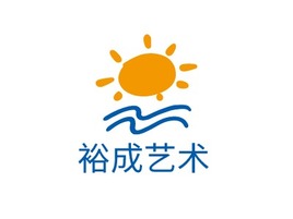 裕成艺术logo标志PPT模板