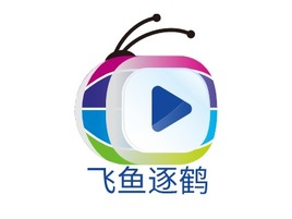 飞鱼逐鹤logo标志PPT模板