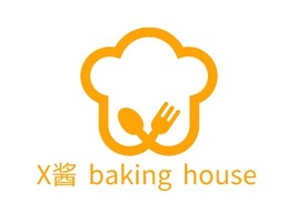 X酱 baking house店铺logo头像PPT模板