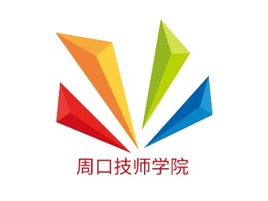 周口技师学院logo标志PPT模板