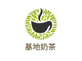 基地奶茶店铺logo头像PPT模板