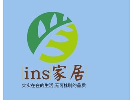 ins家居企业标志PPT模板