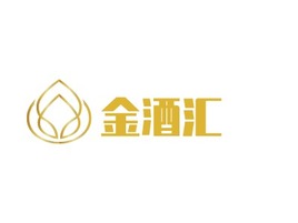 金酒汇店铺logo头像PPT模板