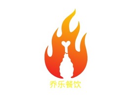 乔乐餐饮店铺logo头像PPT模板