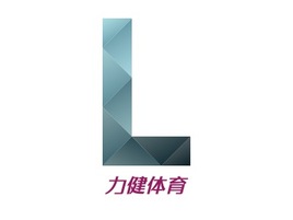 力健体育logo标志PPT模板