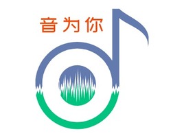 音为有你logo标志PPT模板