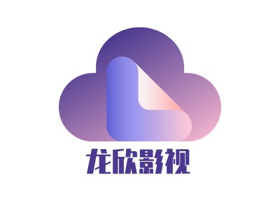 龙欣影视logo标志PPT模板