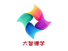 大智博学logo标志PPT模板