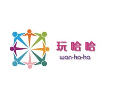 wan-ha-halogo标志PPT模板