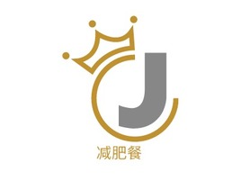 减肥餐logo标志PPT模板