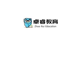 Zhuo Rui Education 
logo标志PPT模板