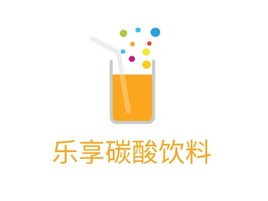 乐享碳酸饮料店铺logo头像PPT模板