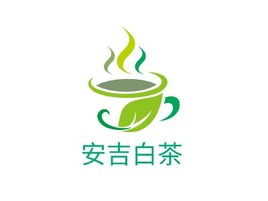 安吉白茶店铺logo头像PPT模板