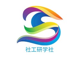 社工研学社logo标志PPT模板