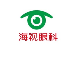 海视眼科门店logo标志PPT模板