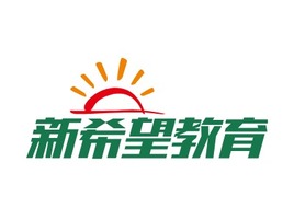 新希望教育logo标志PPT模板