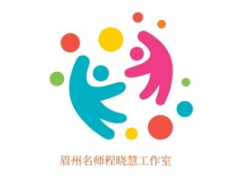 眉州名师程晓慧工作室logo标志PPT模板