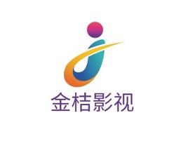 金桔影视logo标志PPT模板