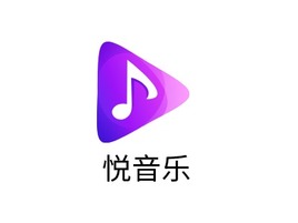 悦音乐logo标志PPT模板