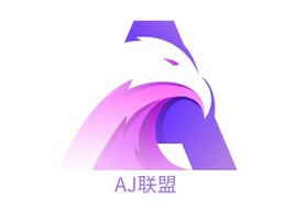 AJ联盟logo标志PPT模板