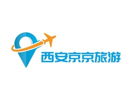 西安京京旅游logo标志PPT模板