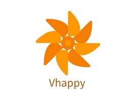 Vhappy店铺标志PPT模板