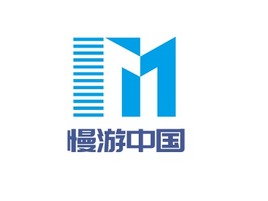 慢游中国logo标志PPT模板