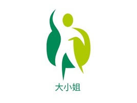 大小姐养生logo标志PPT模板