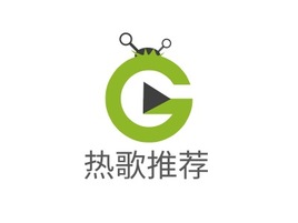 热歌推荐logo标志PPT模板