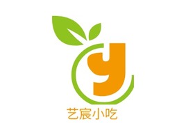 艺宸小吃店铺logo头像PPT模板