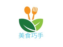 美食巧手店铺logo头像PPT模板