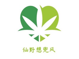 仙野想兜风logo标志PPT模板