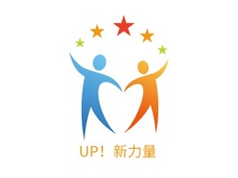 UP！新力量logo标志PPT模板