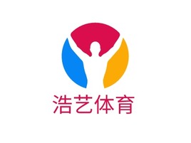 浩艺体育logo标志PPT模板