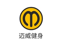 迈威健身logo标志PPT模板