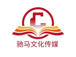 驰马文化传媒logo标志PPT模板