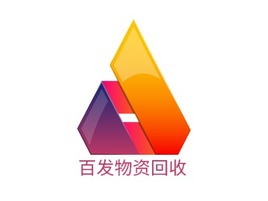 百发物资回收企业标志PPT模板