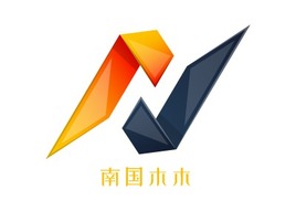 南国木木logo标志PPT模板