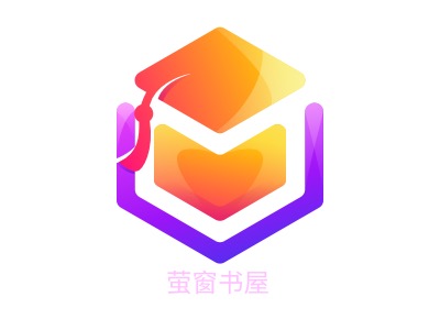 萤窗书屋logo标志PPT模板